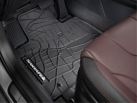 Hyundai Floor Mats - Rubber, Front & Rear, HEV\/PHEV - Hyundai Santa Fe 2022+ CL131-ADX00