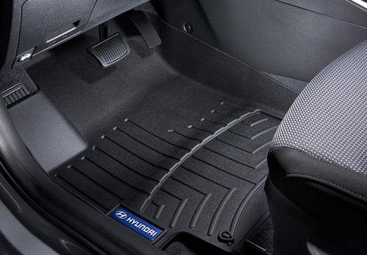 Hyundai Floor Mats - Rubber, Front & Rear - 2019 Accent 4Door All trims J0F13-AC100