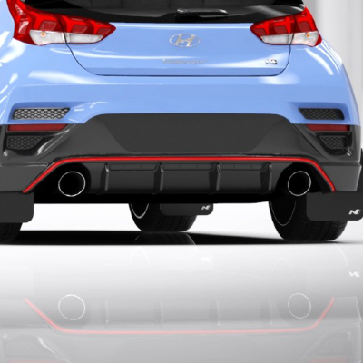 Hyundai Mud Guards - Rally Armour, Front & Rear - Hyundai Veloster 2021-2022 J3H46-AK000