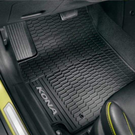 Hyundai Floor Mats - Rubber, Front & Rear - Hyundai Kona 2021+ K4131-ADX00