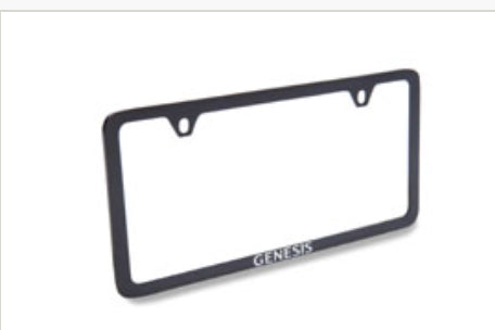 Genesis Plate Frame (Black) 000GCFRAMEBLK